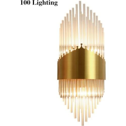 Stainless steel Crystal LED Wall lights E14 Living room Bedroom Wall Sconce Gold Wall Decoration Lighting Fixtures Stairs Lamp
