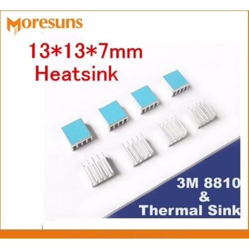 Fast Free Ship 50pcs With 3M-8810 thermal conductivity adhesive Cooling paste 13*13*7mm Heatsink