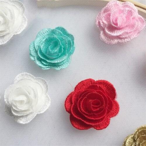 Lace Flowers Sequins 3D Applique Clothing Embroidery Patch-Lace-Fabric-Craft-Sewing On-Patch Neckline-Collar Flower
