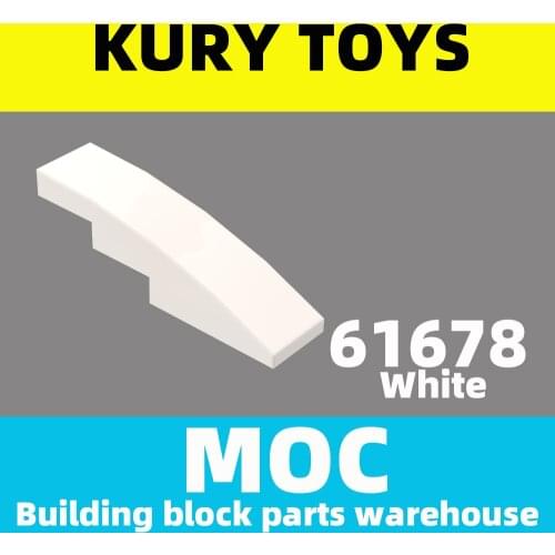 Kury Toys DIY MOC For 61678 Building block parts For Slope, Curved 4 x 1
