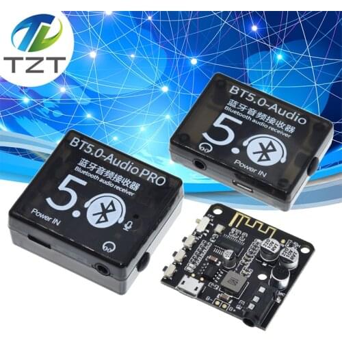 Mini Bluetooth 5.0 Decoder Board Audio Receiver BT5.0 PRO MP3 Lossless Player Wireless Stereo Music Amplifier Module With Case