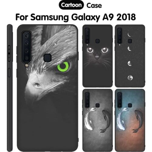 JURCHEN Soft TPU For Samsung Galaxy A9 2018 A9S Case Cute Patterned Soft Silicone Cover For Samsung Galaxy A9 2018 Case 6.3"