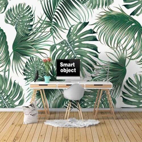 Custom 3D Photo Wallpaper Tropical Leaves Banana Leaf Mural Living Room Bedroom Wall Papers Home Decor Modern Papel De Parede