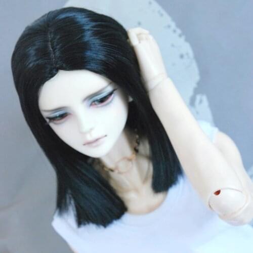 New Arrival 1/3 1/4 1/6 1/8 Bjd SD Wig Hair High Temperature Black Wire BJD Wig For BJD Doll Wig
