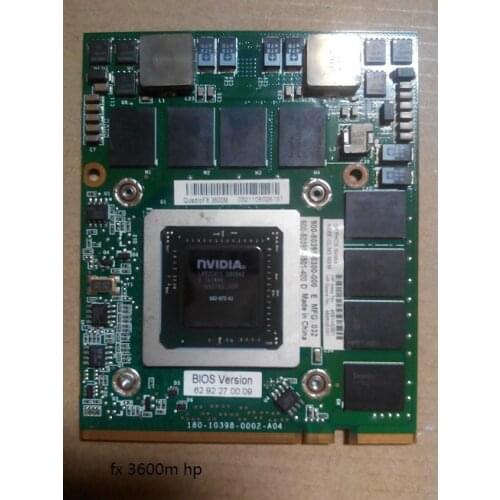Wholesales Nvidia Quadro FX 3600M 512MB DDR3 MXM III Video Graphic Card nVidia G92-975-A2 Chipset for hp 583495-001 motherboard