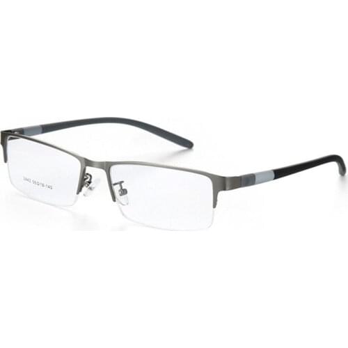 Half Rim Alloy Front Rim Flexible Plastic TR-90 Temple Legs Optical Eyeglasses Frame for Men and Women Eyewear 2242