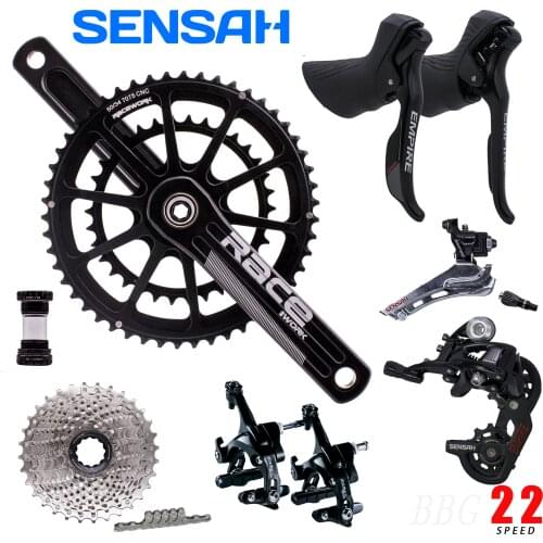 SENSAH EMPIRE 2x11 Speed 22s Road Groupset Sti Kit RACEWORK Crank Cassette Chain Shifter Derailleur Rim Brake UT 105 R7000 R8000