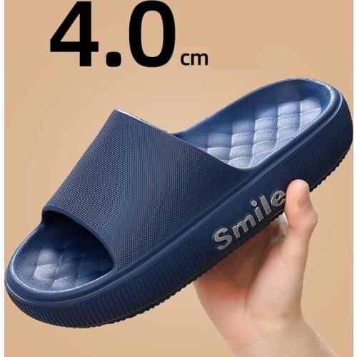 Men Slippers Outside Summer Slides Male Home Couple Platform Shoes for Women Bathroom Slippers Non-slip Soft EVA Garden Sandals