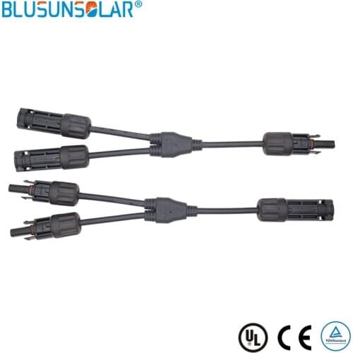 SOLAR PV 2 in 1 Y Branch Y Adapter Connectors M/M/F and F/F/M For Solar Panels Cable