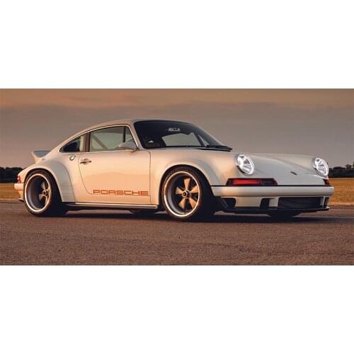 Modern Art Decorative Paintings Supercars 911 White Car side view Wall Picture Canvas Posters Prints Bedroom Home Decor framed