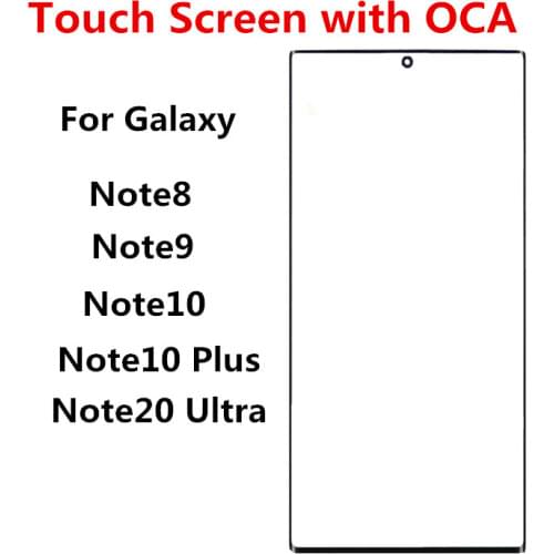 Outer Screen For Samsung Galaxy Note 10 Plus Front Touch Panel LCD Display Out Glass Cover Lens Phone Repair Replace Parts