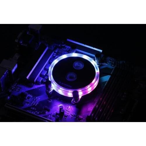 Barrow LTYKBA-04N-V2, For AM4 CPU Water Blocks, LRC RGB v2 Acrylic Micro cutting Micro waterway Water Cooling Block