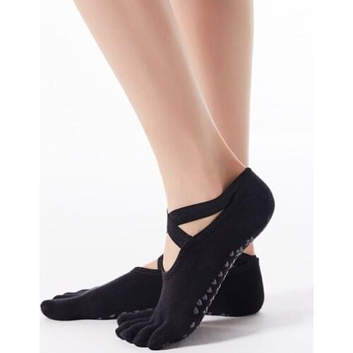 Ladies' Simple And Comfortable Breathable Quick-Wicking Skin-friendly Soft toe Non-Slip Yoga Socks Womens Dedicated Yoga Socks