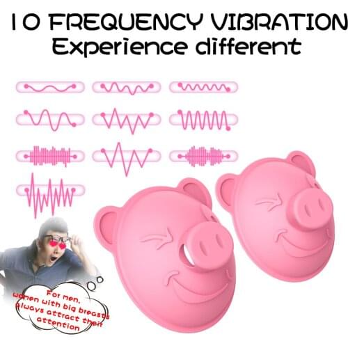 Remote Control 10 Frequency Nipple Vibrator Suckers Vibrating Nipple Breast Pump Massager Sex Flirting Toy sex Licking Tongue