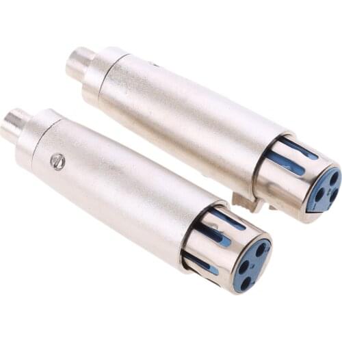 2x XLR Female to RCA Female Plug 3Pin Audio Cable Microphone Mic DJ Adapter