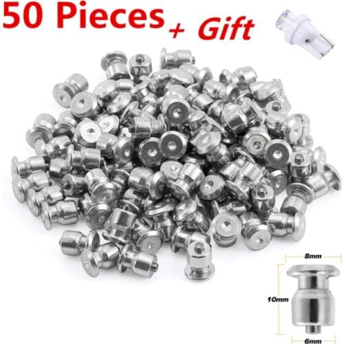 50pcs Winter Wheel Lugs Car Tires Studs Screw Snow Spikes Wheel Tyre Snow Chains Studs For Shoes ATV Car Motorcycle Tire 8x10mm