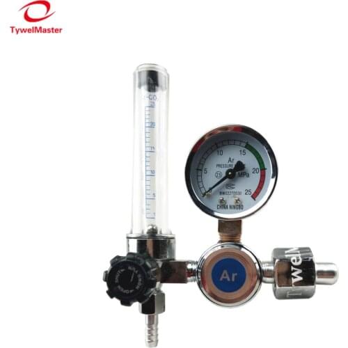 Argon Regulator 0-25 Mpa Pressure Guage Argon CO2 Helium Nitrogen Flowmeter G5/8 Inlet MIG TIG Welding Regulator