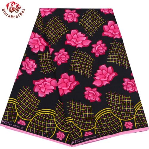 Bintarealwax African Wax Polyester Wax Fabric 2021 Cheapest Wholesale High Quality Ankara African Wax Print Fabric Z002