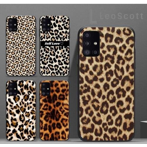 Leopard cheetah skin print Phone Case For Samsung A40 A31 A50 A51 A71 A20E A20S S8 S9 S10 S20 Plus note 20 ultra