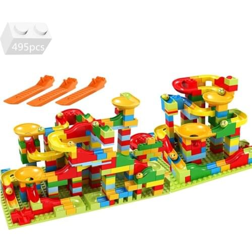 Small Particles Marble Race Run Block Variety Funnel Slide Track Building Blocks Fit Legoingly Creators Ideas Toys For Children