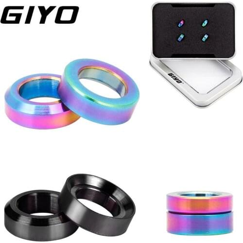 GIYO M6 Mountain Bike Brake Caliper Fixed Bolts Titanium Alloy Concave Convex Gaskets Iamok Bicycle Repair Tools