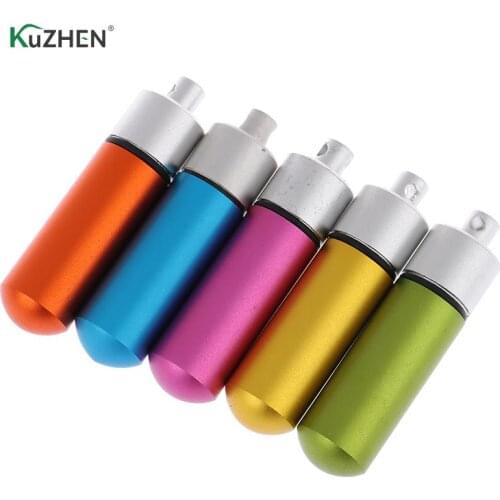 Medicine Box 1pcs Waterproof Aluminum Pill Box Capsule Shape Aluminum Pill Case Outdoor Pocket Pill Holder Container Delicate