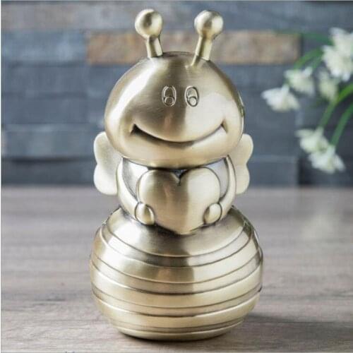 Cartoon Bee Metal Money Box Money Bank Coin Box Childrens Gifts Cute kids Toy CXG047