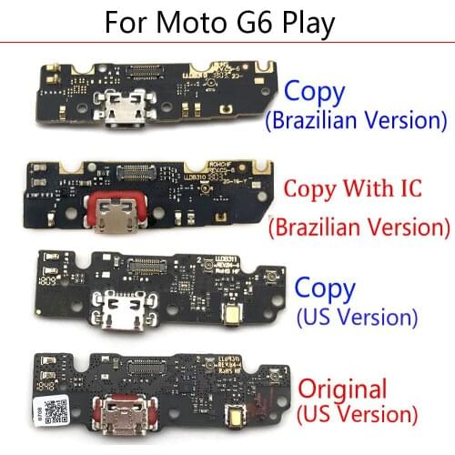 Micro Dock Connector USB Charging Port Flex Ribbon Cable Board For Motorola Moto G6 Play Replacement Part