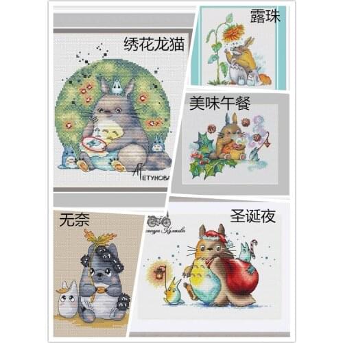 Cats paintings Counted needlework kits DMC 11CT 14CT 18CT Cross Stitch Sets embroidery