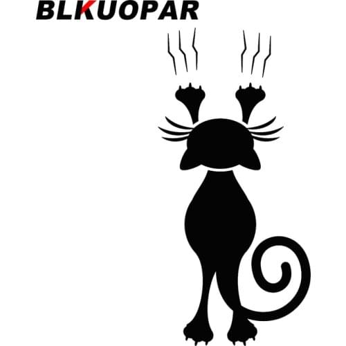 BLKUOPAR Black Cat Stickers and Decals Body for Car Suitable for Any Flat and Smooth Clean Surface Vinyl Car Wrap Decoration