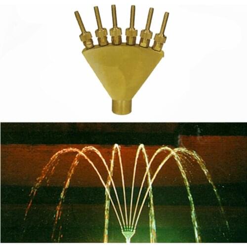 1" 1.5" Brass Blossom Type Fountain Nozzles Pool Pond Spray Head