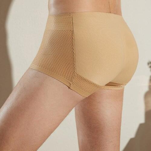 Mens Padded Underwear Butt Lifter Underwear Panties Strengthening Sexy Hips Butt Lift Briefs Fake Ass Body Shaper Exotic Pants