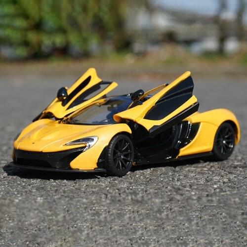 2021 New 1:24 Supercar McLaren P1 Car model Alloy Pull Back Kid Car Toy 2 Open Door Childrens Gifts Wholesale