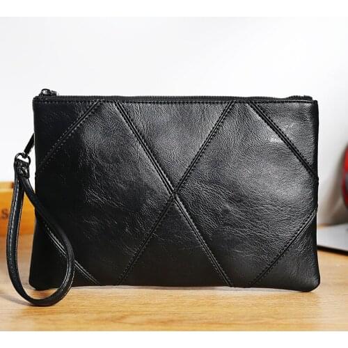 2021 New Male Bag Envelope Clutch PU Leather Business Men Clutch Bags Casual Large Capacity Hand Bags for Male Bag
