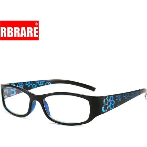 RBRARE New Square Reading Glasses Women Anti-blue Light Elderly Reading Mirror Men and Women Retro Hyperopia Glasses Okulary