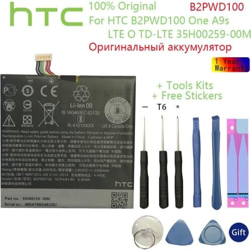Original Battery 2300mAh battery for HTC B2PWD100 One A9s LTE O TD-LTE 35H00259-00M B2PWD100 Mobile, SmartPhone Battery