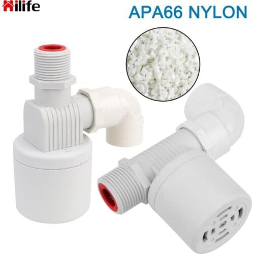 Inside Installed Full Automatic Float Valve Water Level Control 1/2'' 3/4'' 1'' Anti Corrosion Nylon Ball Balve