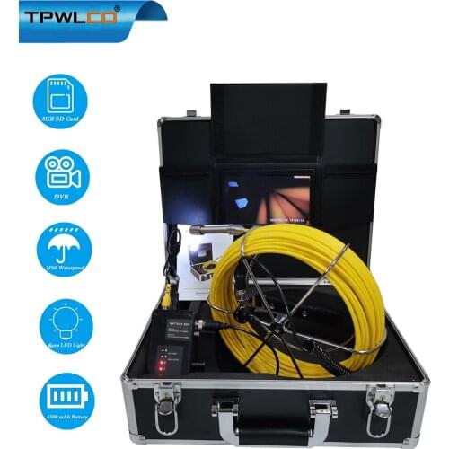 Snake Industrial CCTV System Waterproof Endoscope Camera Pipeline Drain Pipe Sewer Inspection Camera 7inch LCD Screen HD 1000TVL