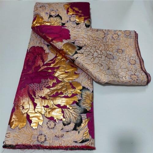 Jacquard Fabric Brocade Lace 2021 Embroidery French Tulle lace African Brocade lace fabric for Nigerian Wedding Dress SL1260