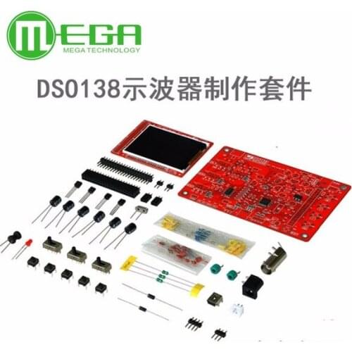 1set DSO138 DS0138 2.4" TFT Pocket-size Digital Oscilloscope Kit DIY Parts ( Not Soldered)