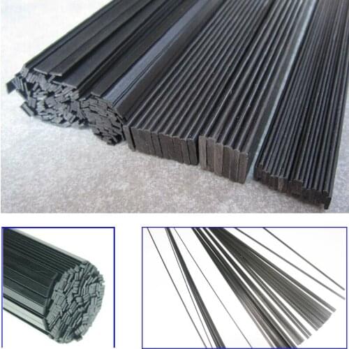 16pcs/Lot Carbon Fiber Material 0.5mm*3mm 0.6*5 1*3 1*4 1*5 1*6 Carbon Fiber Sheet for RC Quadcopter Multicopter ( 0.5 Meter)