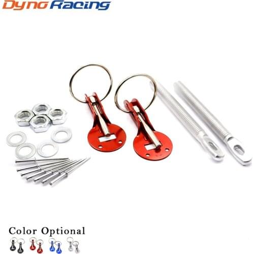 4 Colors Universal Racing Speed aluminum Alloy Silver Bonnet Hood Pin Lock Kit Down Hood Lock Pins YC100277