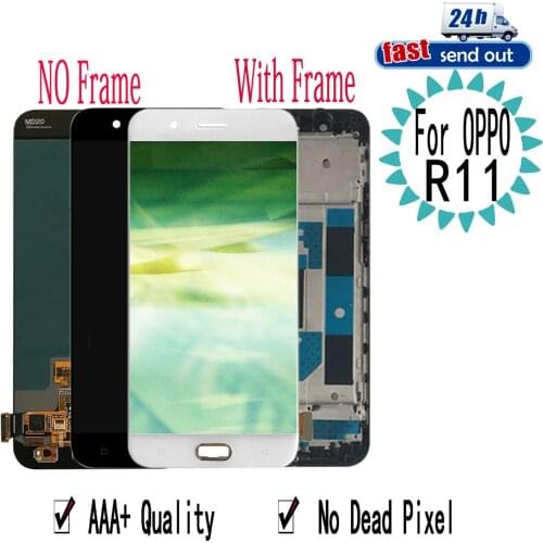 5.5" R11 LCD For OPPO R11 LCD Display Touch Screen Digitizer Assembly Replacement With Frame For OPPO R11
