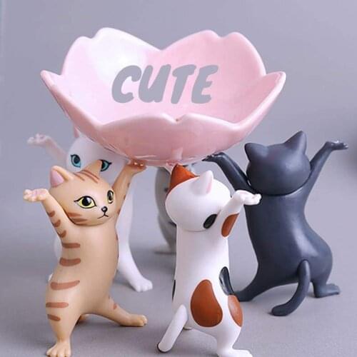 5 Pc/set Home Decore Home Accessories DIY Pose Cat Decoration Set Trendy Pose Cat Set Dancing Cats