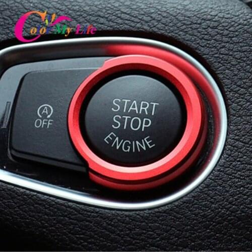 Color My Life Car Engine Ignition Key Ring Sticker for BMW X1 F48 F20 F21 F30 F32 F33 F34 F36 F45 F46 1 2 3 4 Series Accessories