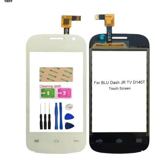 D141T Front Glass Panel Lens Sensor For BLU Dash JR TV D140T D141T Touch Screen Digitizer Assembly Parts