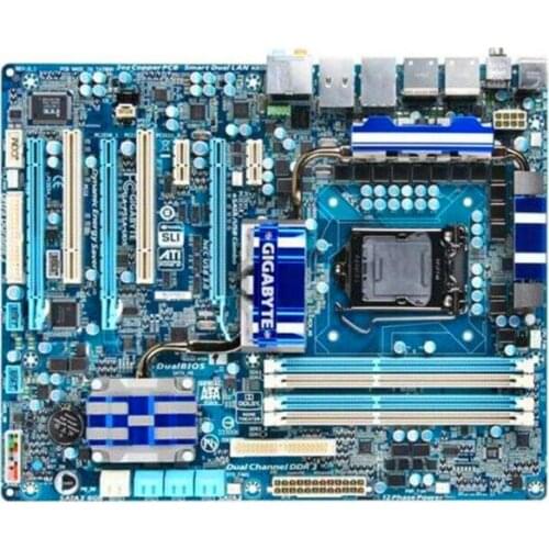 For Gigabyte GA-P55A-UD5 Original Used Desktop Motherboard P55A-UD5 P55 Socket LGA 1156 DDR3 ATX On Sale