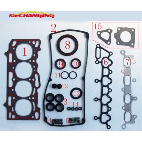 For MITSUBISHI LANCER COLT CARISMA 4G13 Engine Auto Parts Overhaul Package Full Gasket Set Engine Seal Gasket MD978013 50217900