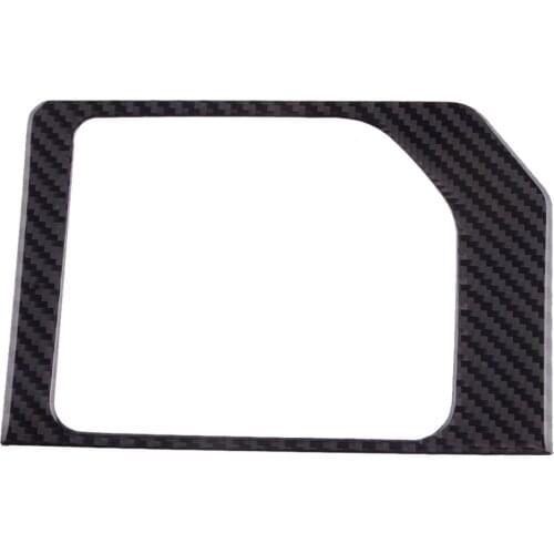 Carbon Fiber Gear Shift Box Panel Cover Trim Frame Fit for Toyota Tundra 2019-2021 2018 2017 2016 2015 2014 Left Hand Drive Only