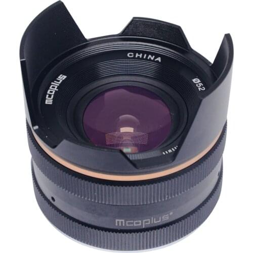 Mcoplus 14mm f/3.5 APS-C Wide Angle Manual Focus Macro Lens for Sony E-mount / for Canon EF-M M5 M6 M50 M100 M3 Mirrorless came